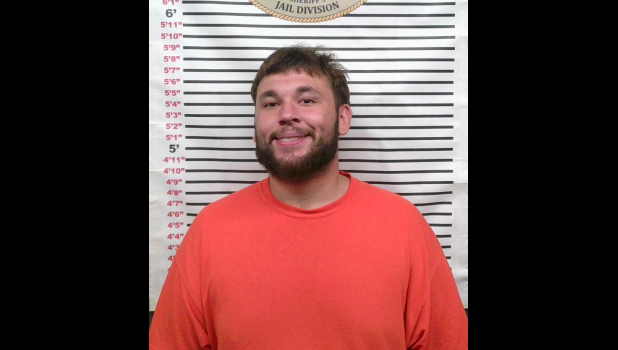 James Warfel following his August 19 arrest for drug charges and resisting arrest by fleeing. courtesy of Howell County Jail