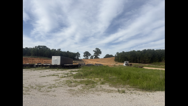The location of ABC Ready Mix stands across from the Love’s truck stop in Willow Springs. Howell County News/Grace Long
