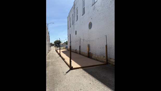 “Activated” alley features a bocce ball court. Howell County News/Grace Long
