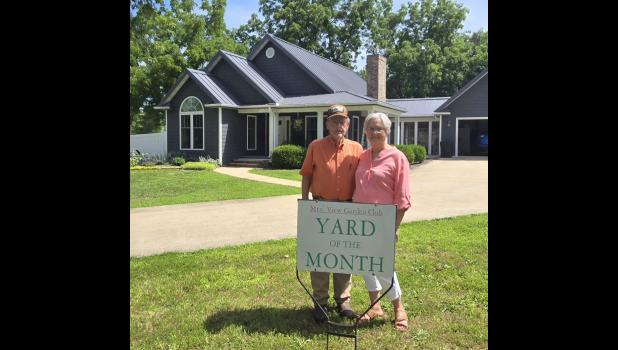The Yard of the Month for June has been awarded to Nick and Nancy Heavrin on James Street. photo provided