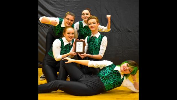Spintronix-A is pictured above after their state championships run. Back row, left to right, Natalia Warnock of Gassville, AR and Jasmine Sabillon of Seymour. Middle row, left to right, Lola Combe of Paris, France and Cade Atchley of Salem. Front row, Shay Moss of West Plains. photo provided
