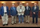 Pictured, left to right: JHSAR Secretary Fred McKinney, JHSAR Vice-President Les Becker, West Plains Mayor and JHSAR member Mike Topliff; JHSAR Treasurer Paul London, and JHSAR Historian, Jerry Roberts. photo provided